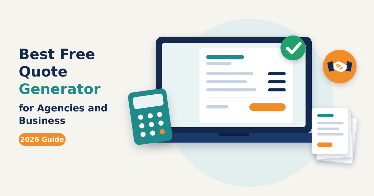 Best Free Quote Generator for Agencies (2026)
